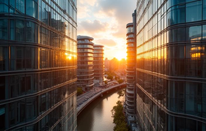 Modern professional workspace in London